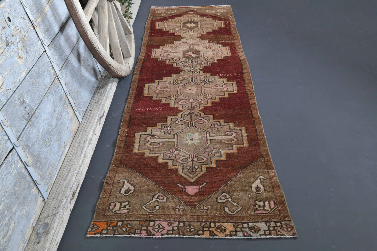 1960s Turkish Anatolian Vintage Runner Rug
