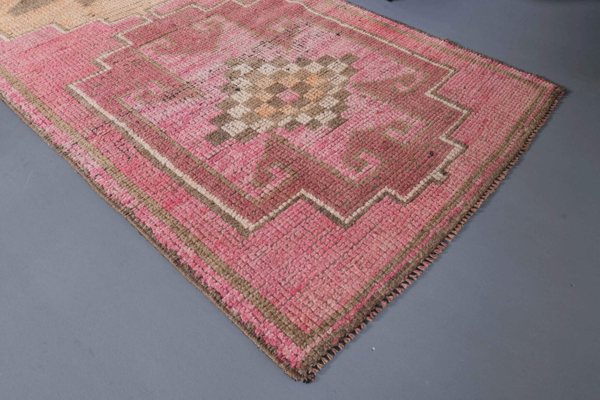 El yapımı vintage yolluk 91x290 cm oryantal desenli yün - mekan görünümü