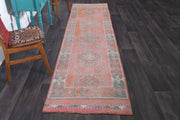 El yapımı vintage yolluk 86x345 cm tribal desenli yün - detay görünümü
