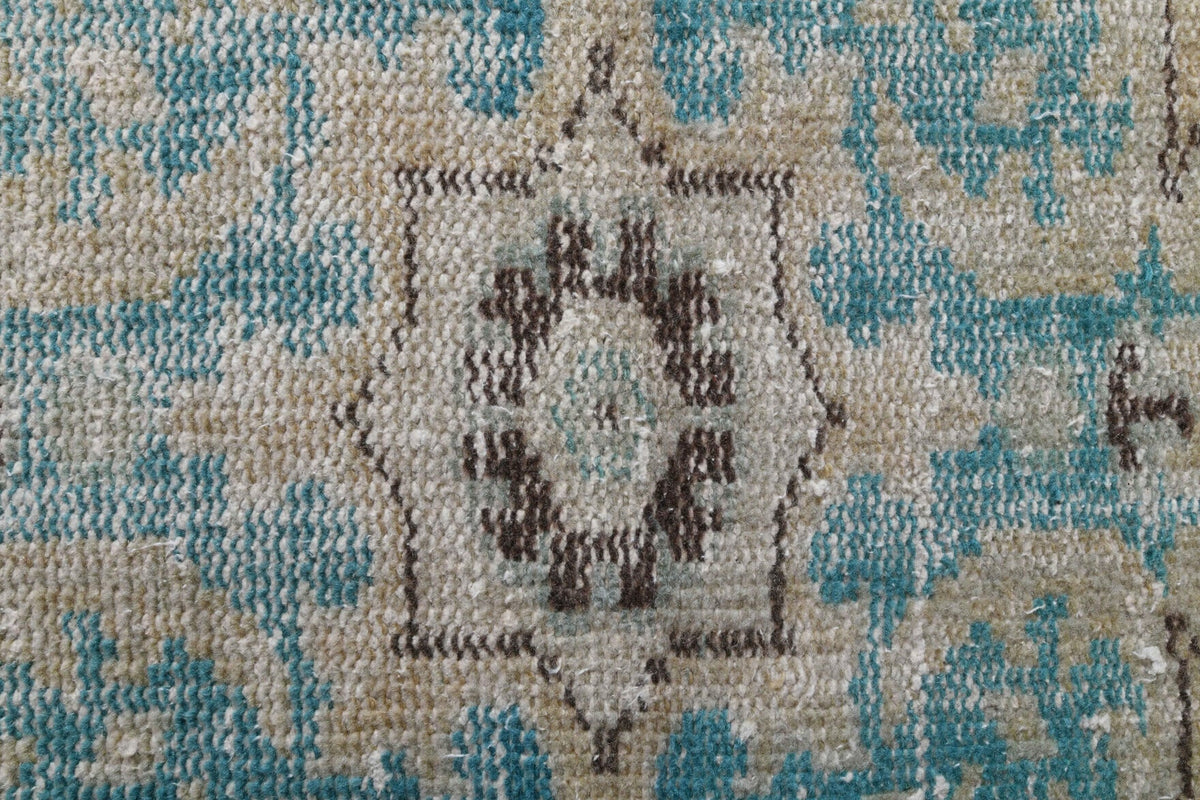 El yapımı vintage yolluk 74x272 cm oryantal desenli yün - açık alan görünümü