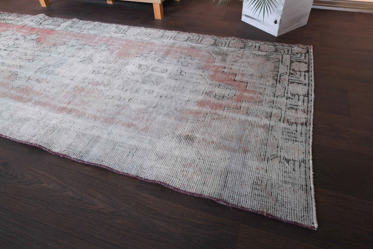 Distressed Antique Runner Rug