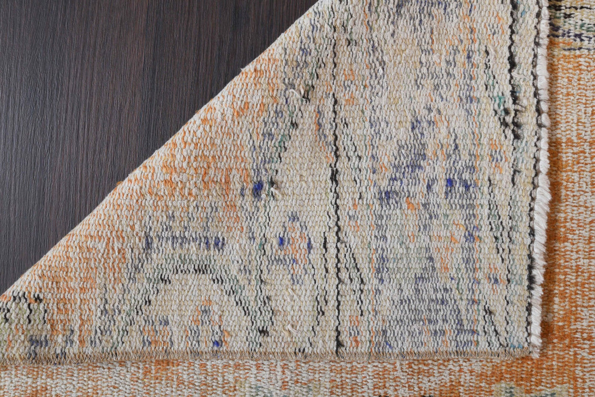 El yapımı vintage yolluk 79x274 cm oryantal desenli yün - farklı açıdan görünüm