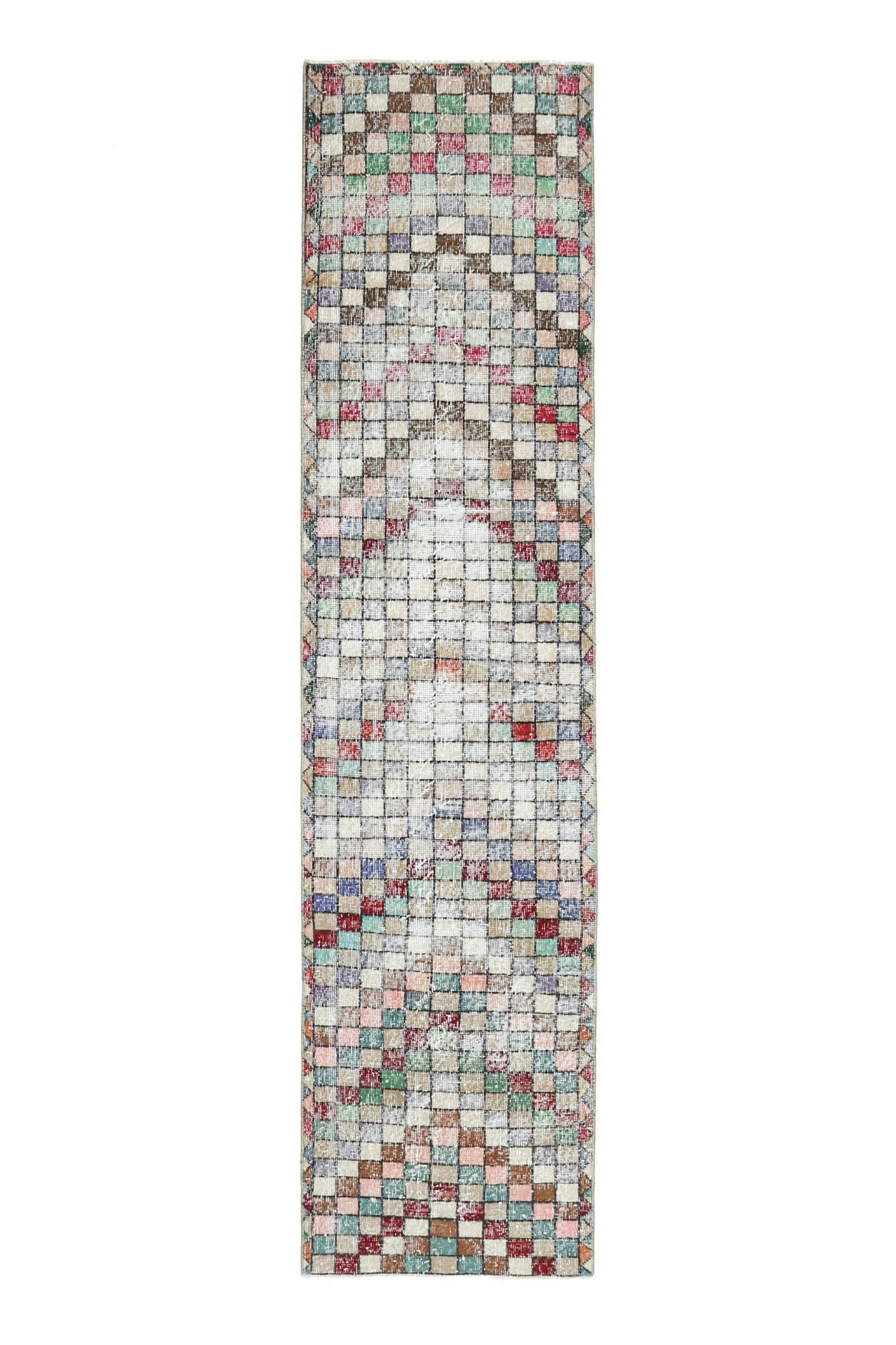 Multi-Colored Anatolian Runner Rug