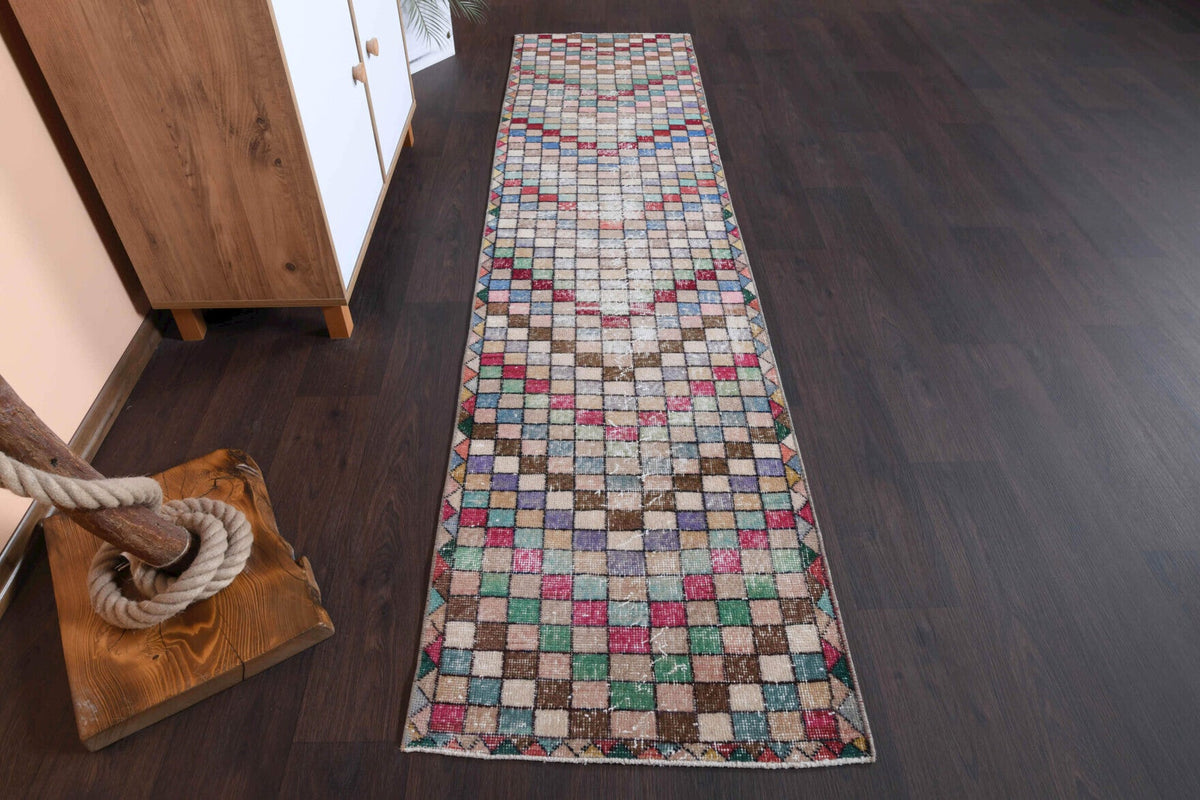 Multi-Colored Anatolian Runner Rug