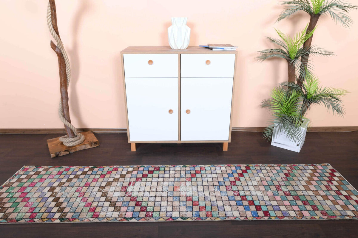 Multi-Colored Anatolian Runner Rug