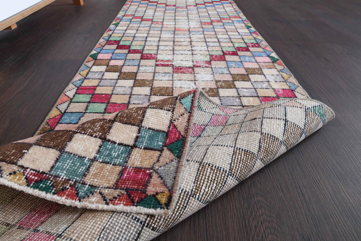 Multi-Colored Anatolian Runner Rug
