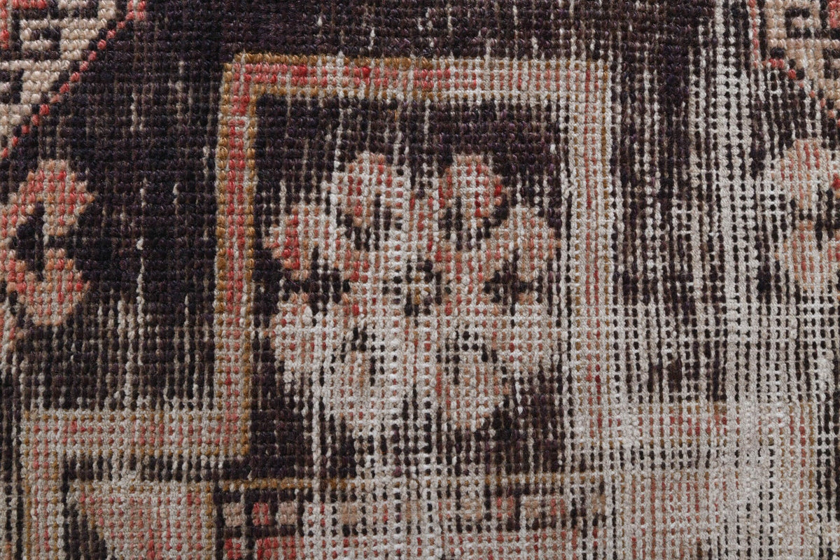 El yapımı vintage yolluk 79x277 cm oryantal desenli yün - açık alan görünümü