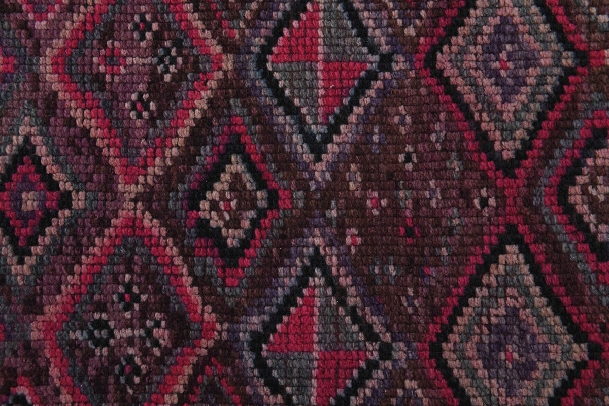 El yapımı vintage yolluk 61x366 cm baklava desenli desenli yün - farklı açıdan görünüm
