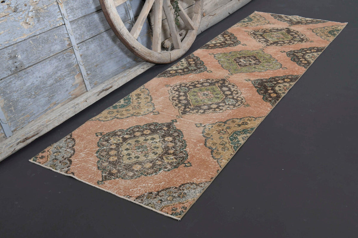 Oushak Vintage Runner Rug