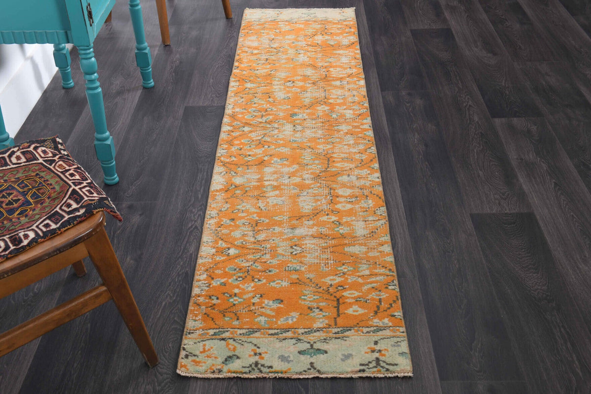Vintage Oushak Runner Rug - 34330