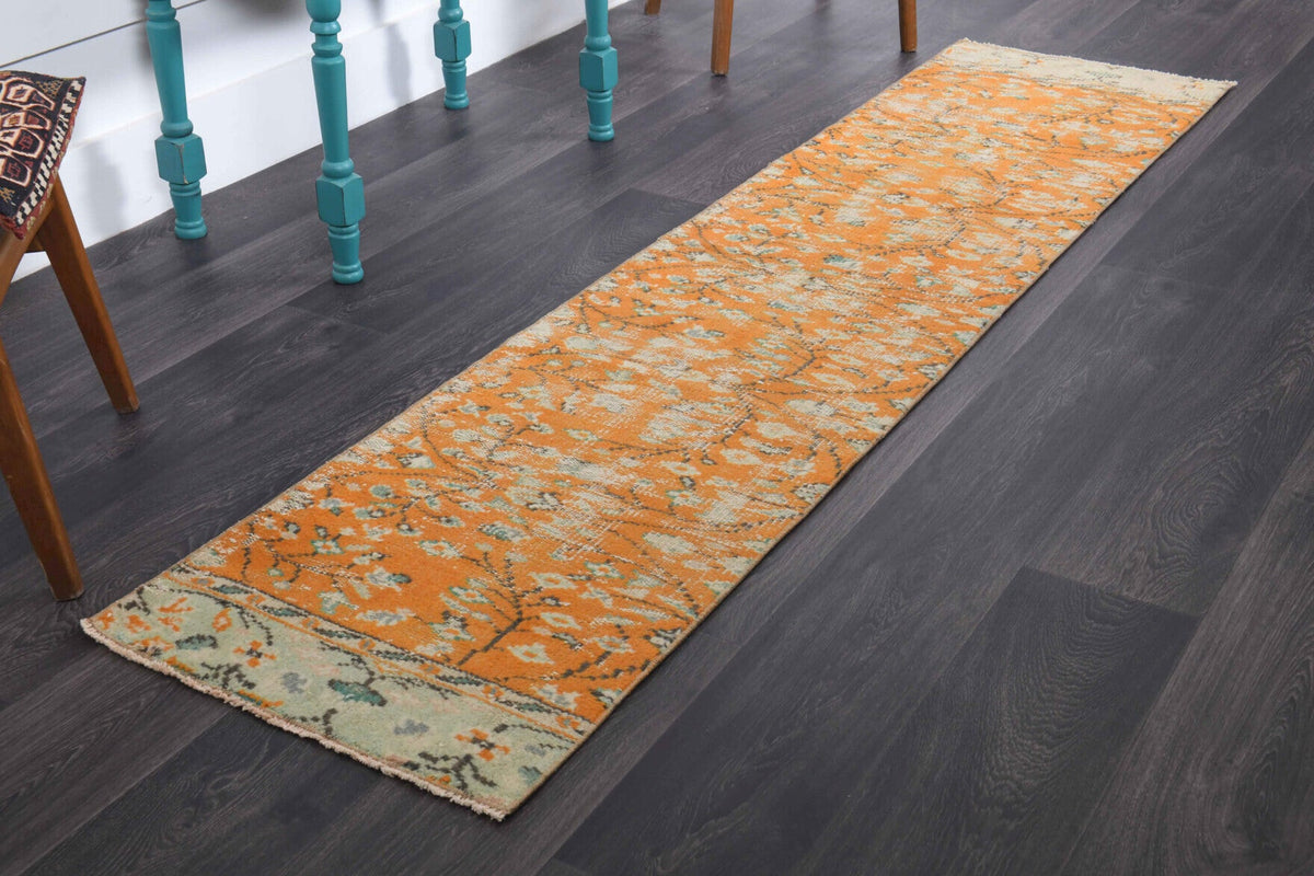 Vintage Oushak Runner Rug - 34330