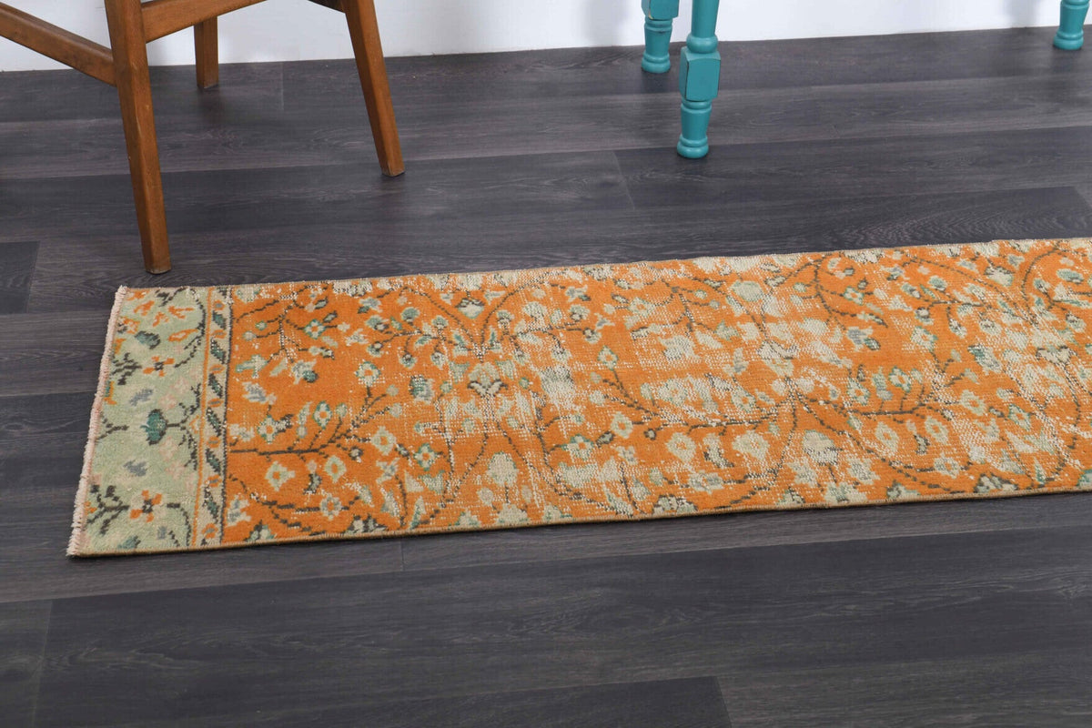Vintage Oushak Runner Rug - 34330