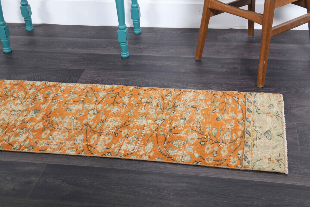Vintage Oushak Runner Rug - 34330