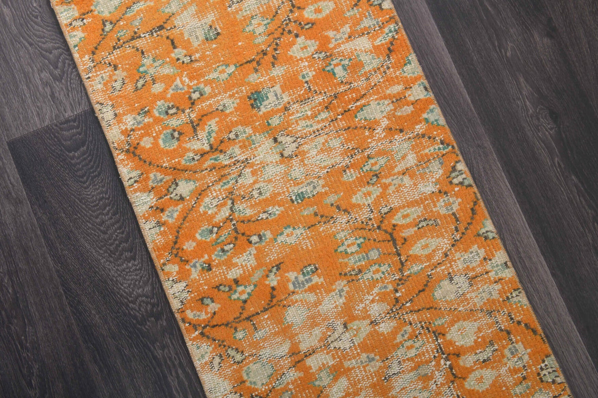 Vintage Oushak Runner Rug - 34330