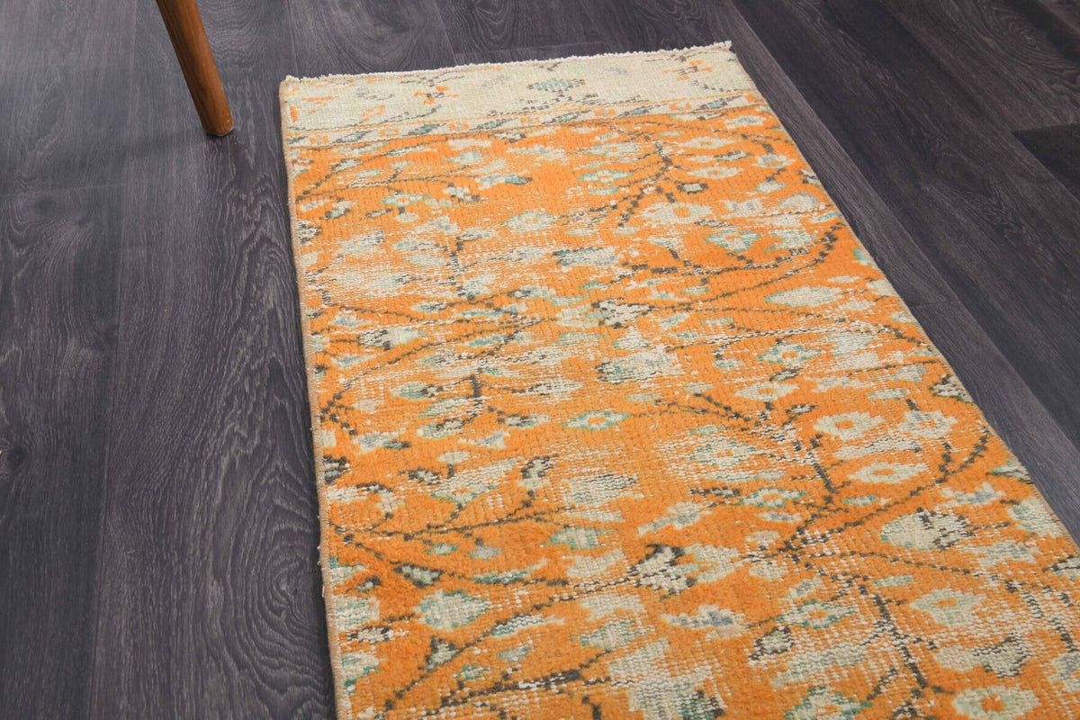 Vintage Oushak Runner Rug - 34330