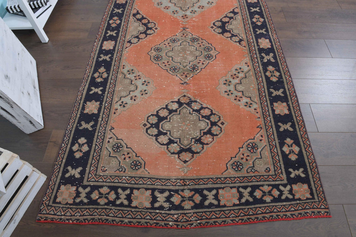 El yapımı vintage yolluk 132x340 cm oryantal desenli yün - mekan görünümü