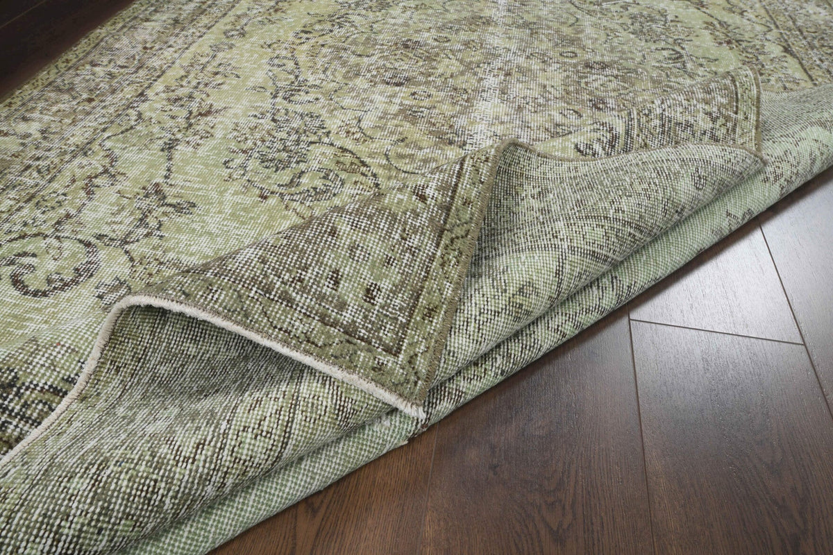 Salon için oryantal desenli el dokuma vintage halı – 155x280 cm
