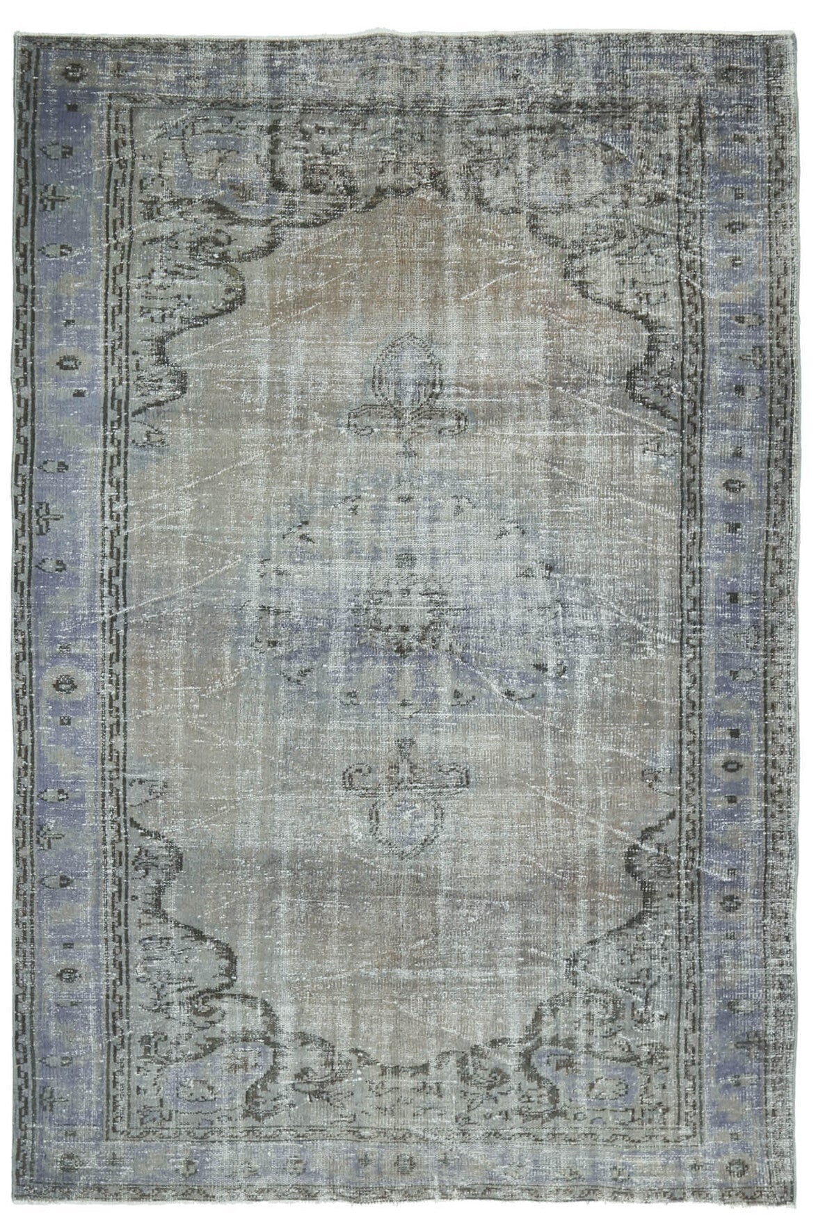 Muted Vintage Area Anatolian Rug