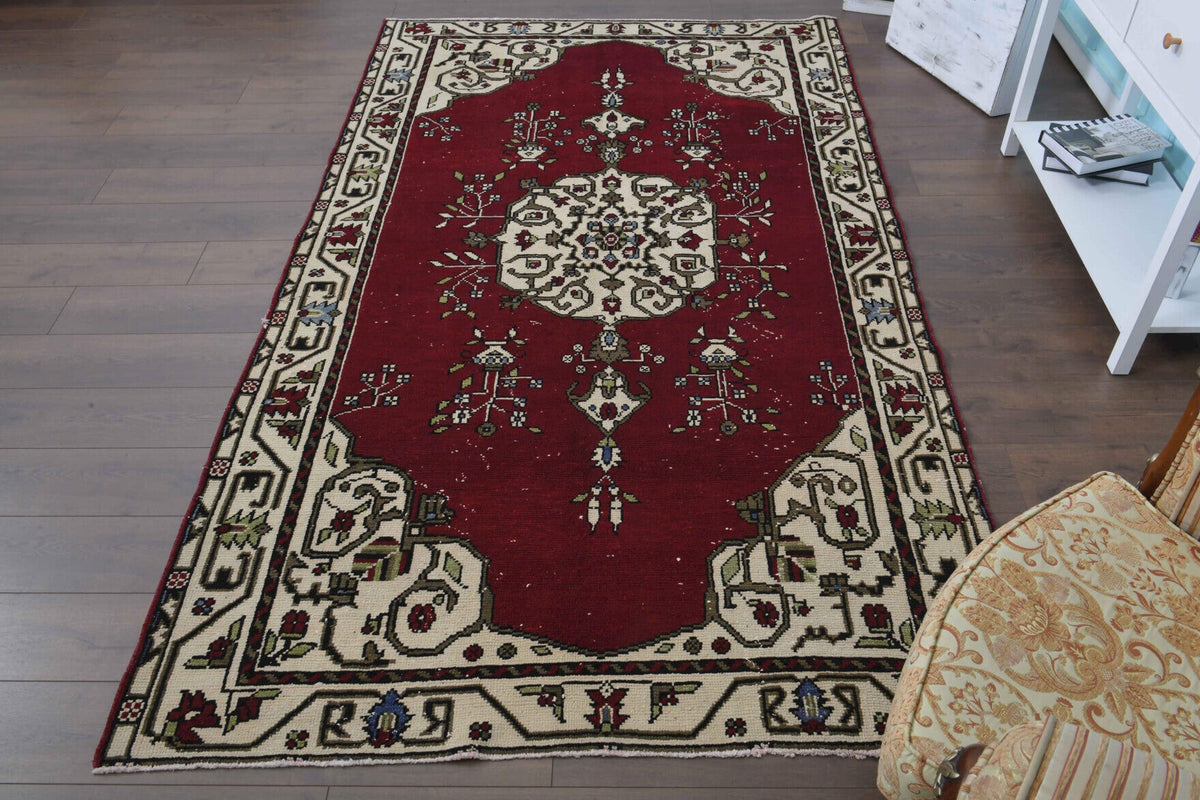 Oriental Vibrant Vintage Oushak Area Rug