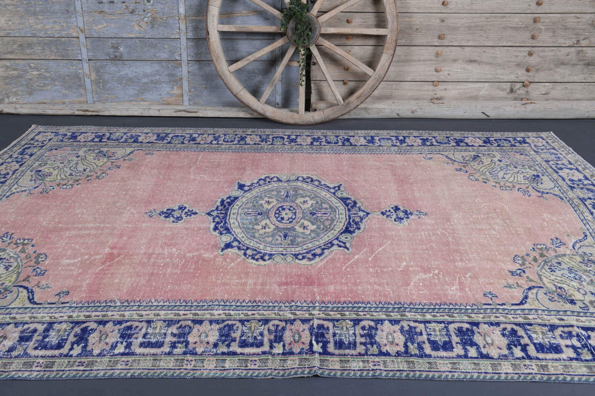 Pink Blue Persian Rug