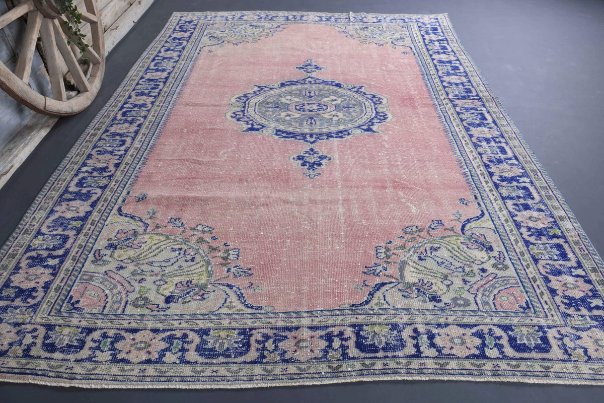 Pink Blue Persian Rug
