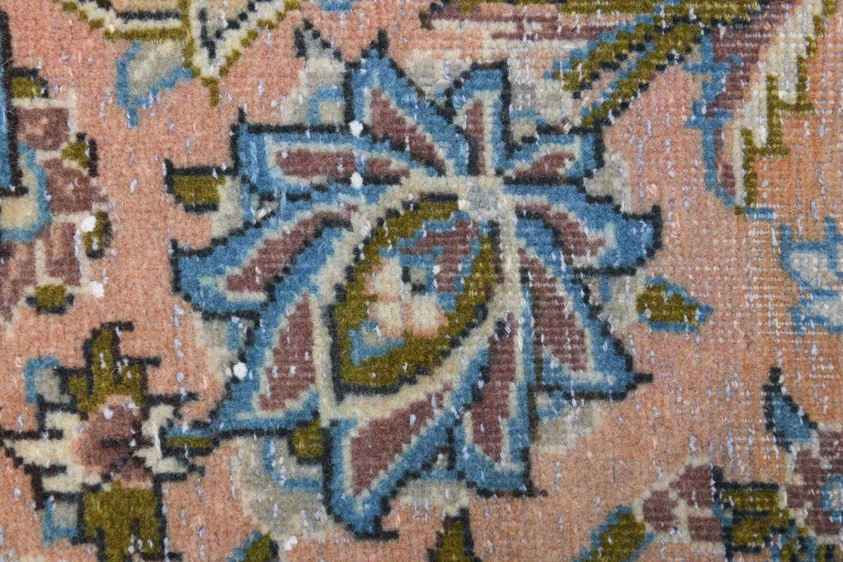 El yapımı vintage halı 287x411 cm oryantal desenli yün - farklı açıdan görünüm