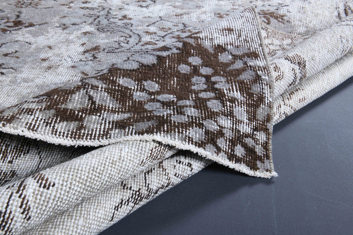 Distressed Vintage Anatolian Area Rug