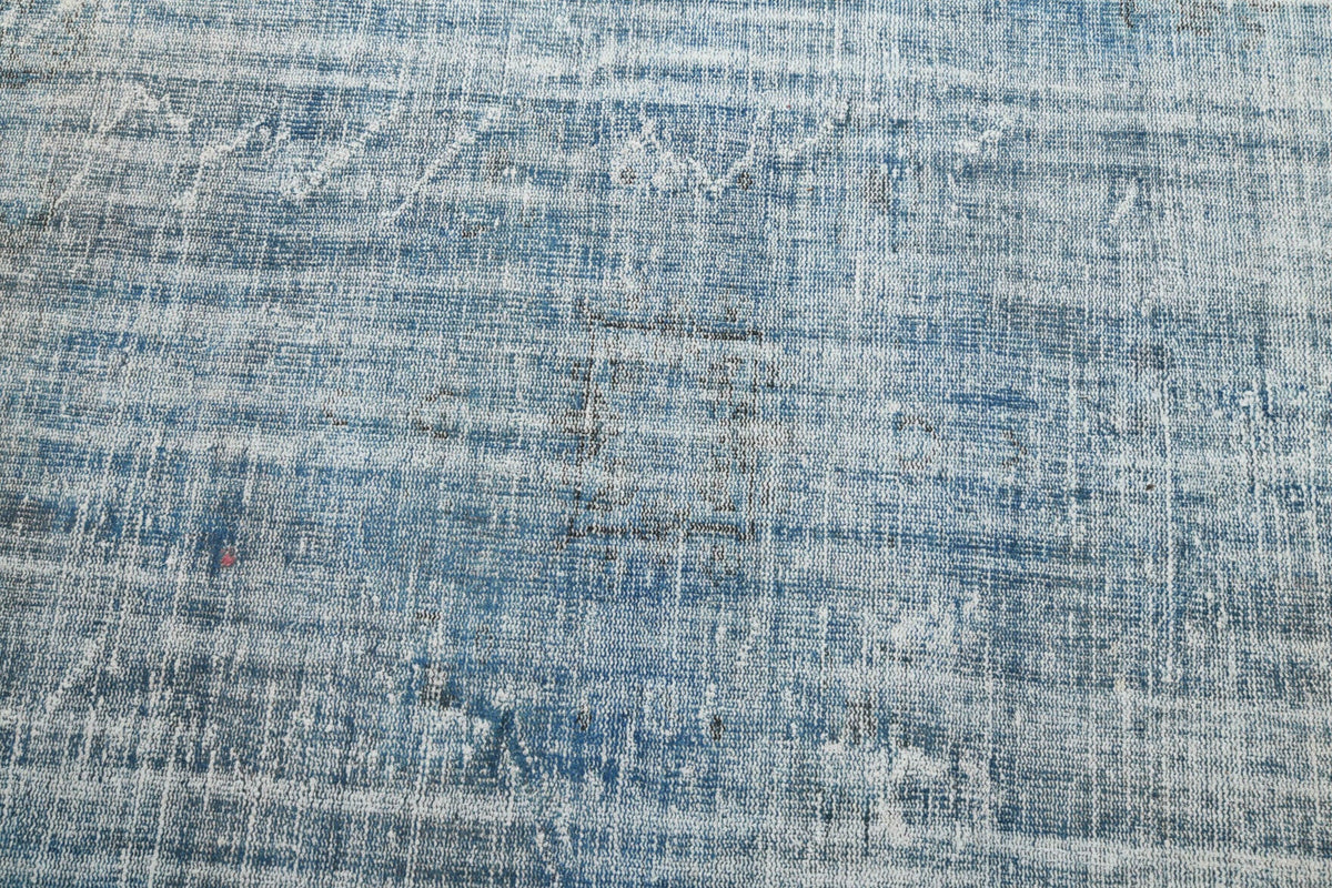 Blue Oushak Vintage Area Rug