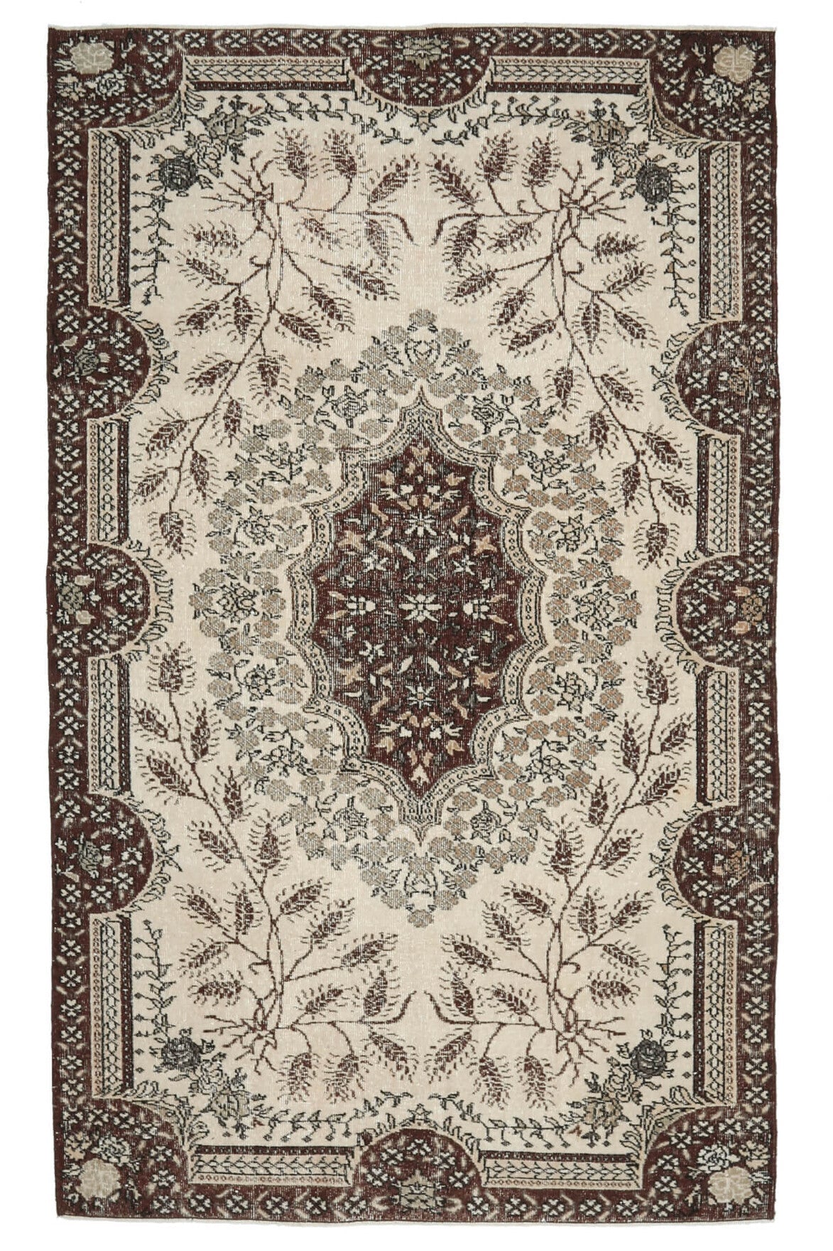 Vintage Oriental Turkish Oushak Area Rug