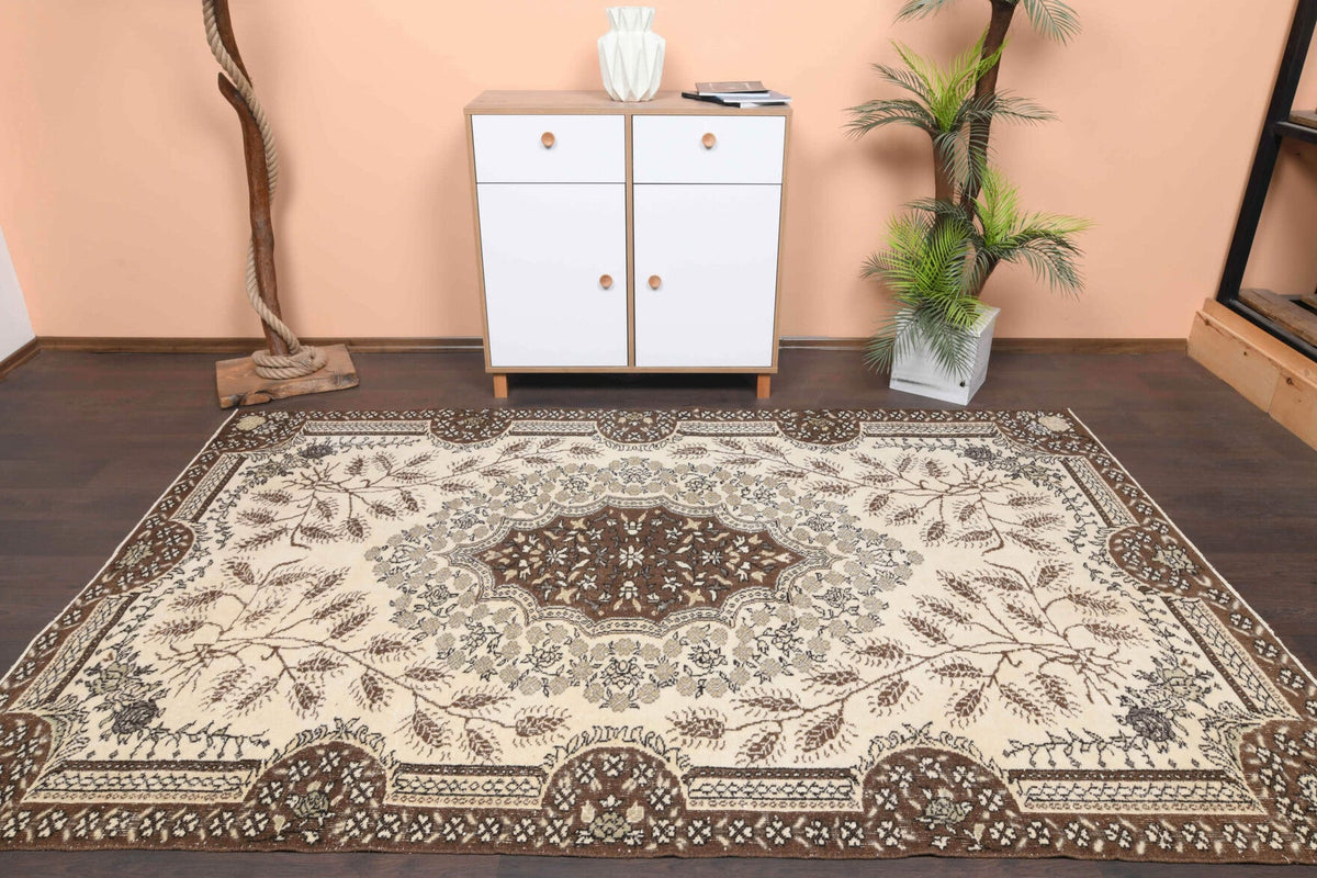 Vintage Oriental Turkish Oushak Area Rug