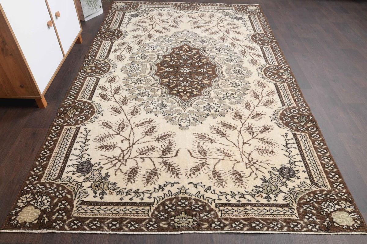 Vintage Oriental Turkish Oushak Area Rug