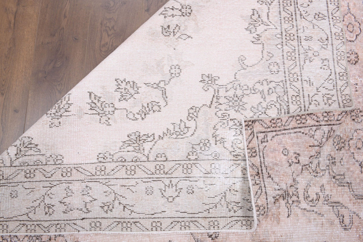 El yapımı vintage halı 183x274 cm oryantal desenli yün - desen detayı