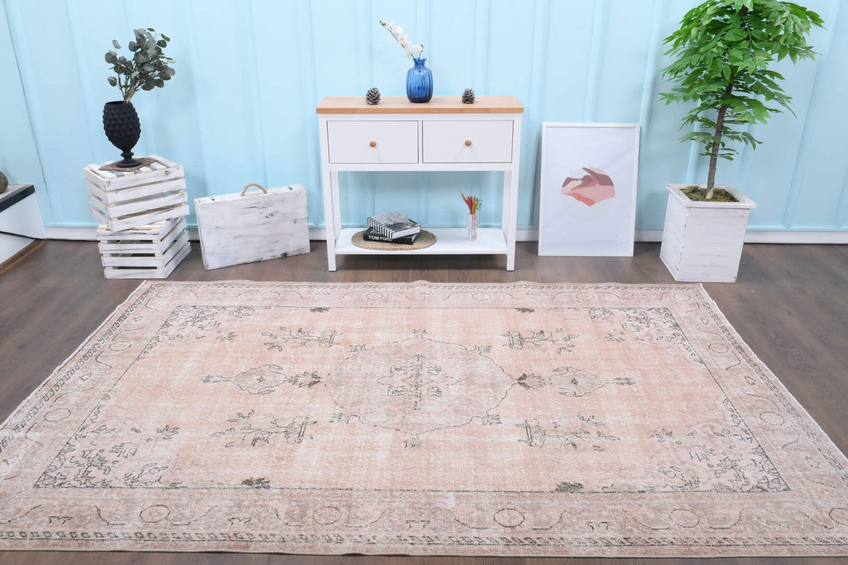 Vintage Oushak Turkish Area Rug