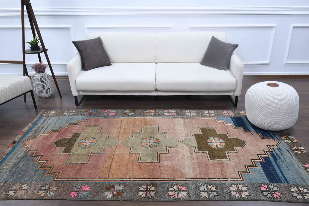 Antique Oushak Living Room Rug