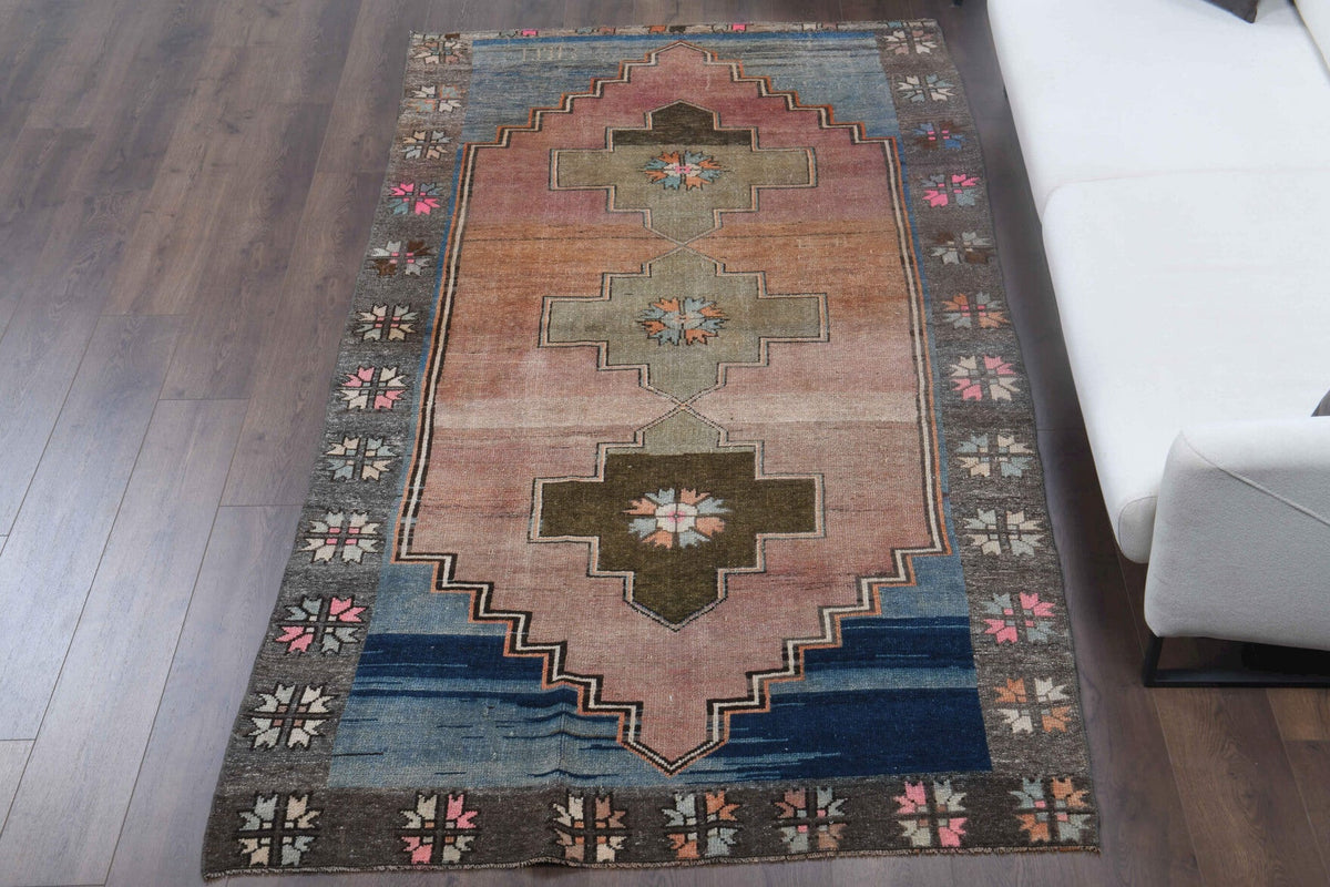 Antique Oushak Living Room Rug