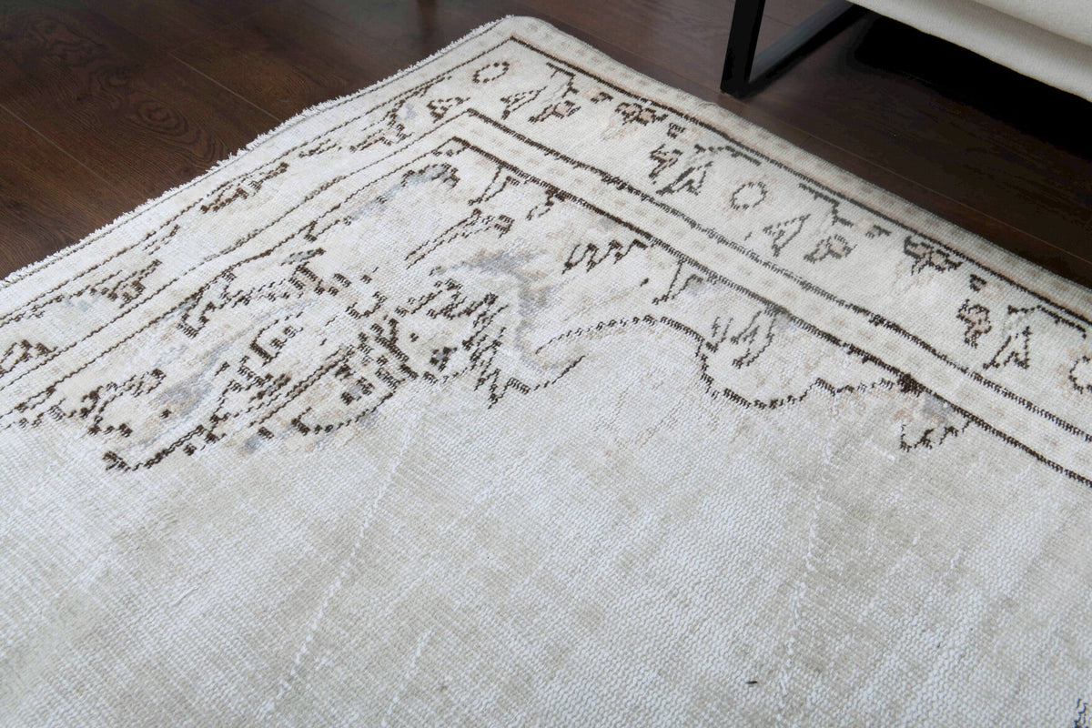 Vintage Gray Oriental Area Anatolian Rug