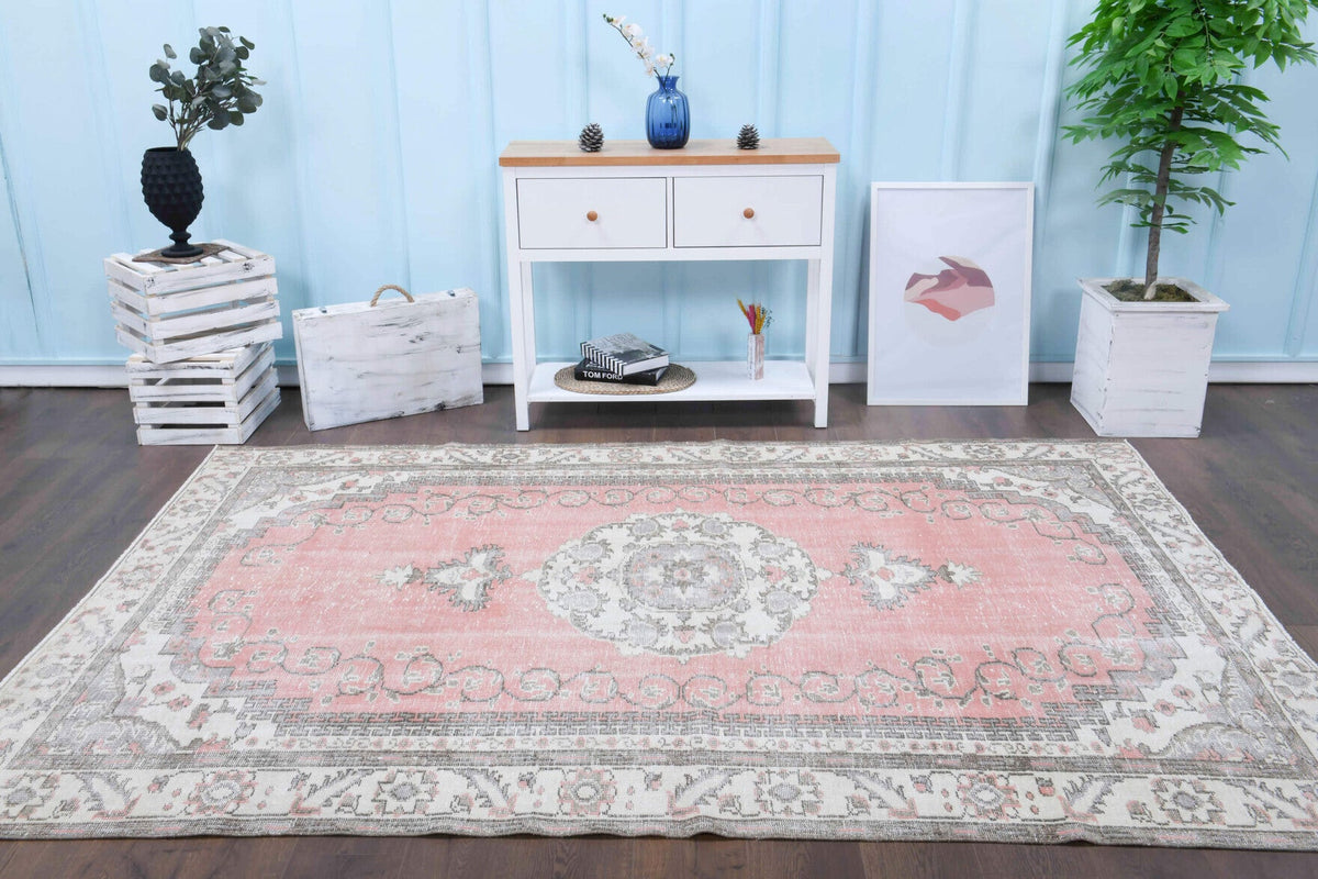 Vintage Oushak Oriental Area Rug