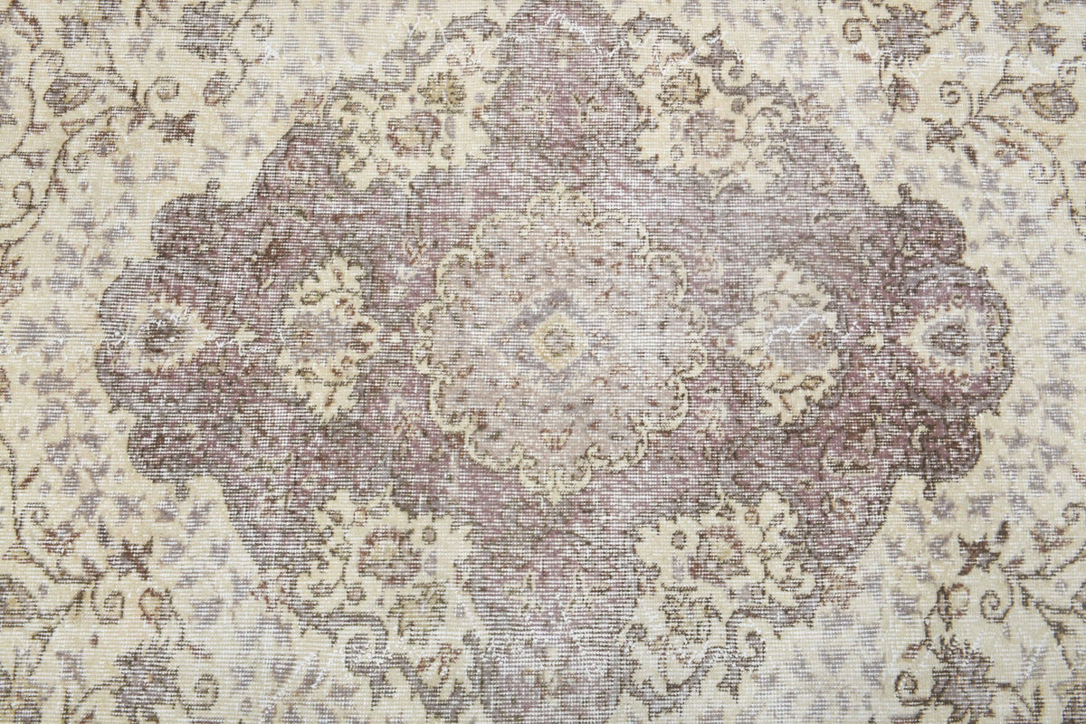 Vintage Hereke Floral Beige Rug
