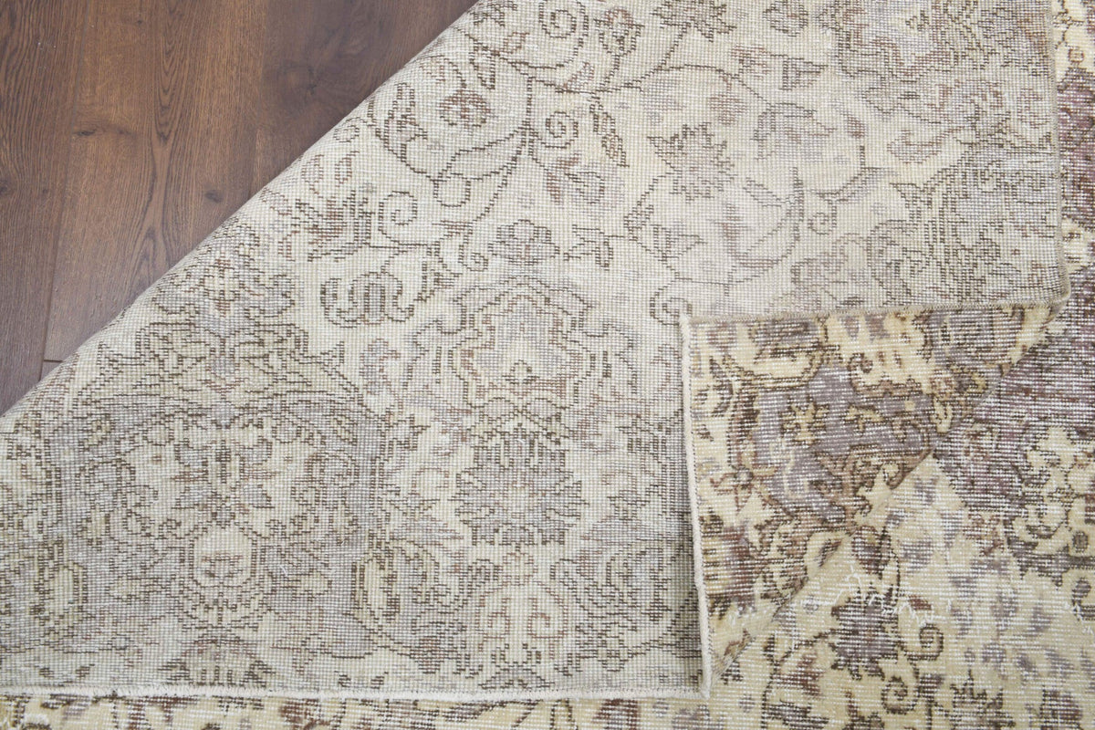 Vintage Hereke Floral Beige Rug