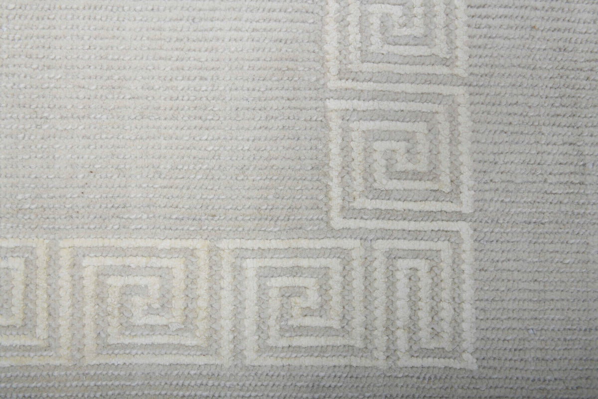 Antique Greek Key Area Kilim Rug