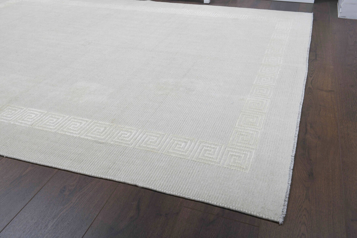 Antique Greek Key Area Kilim Rug
