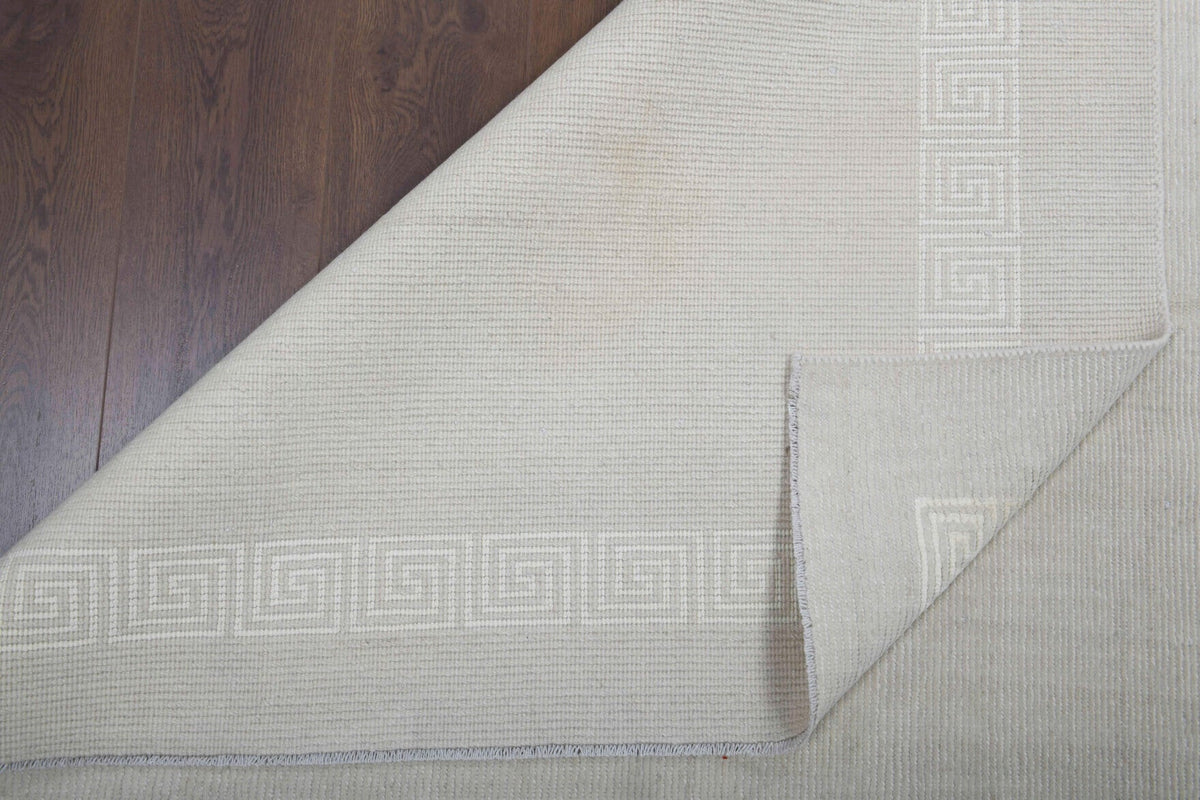 Antique Greek Key Area Kilim Rug