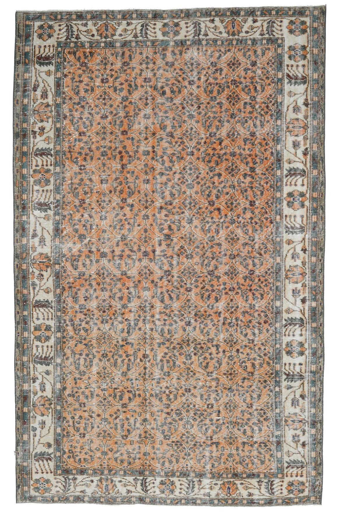 Vintage Floral Area Hereke Rug