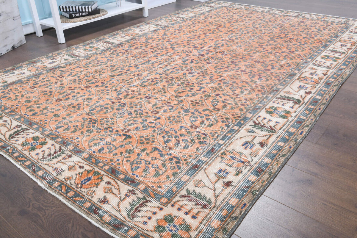 Vintage Floral Area Hereke Rug