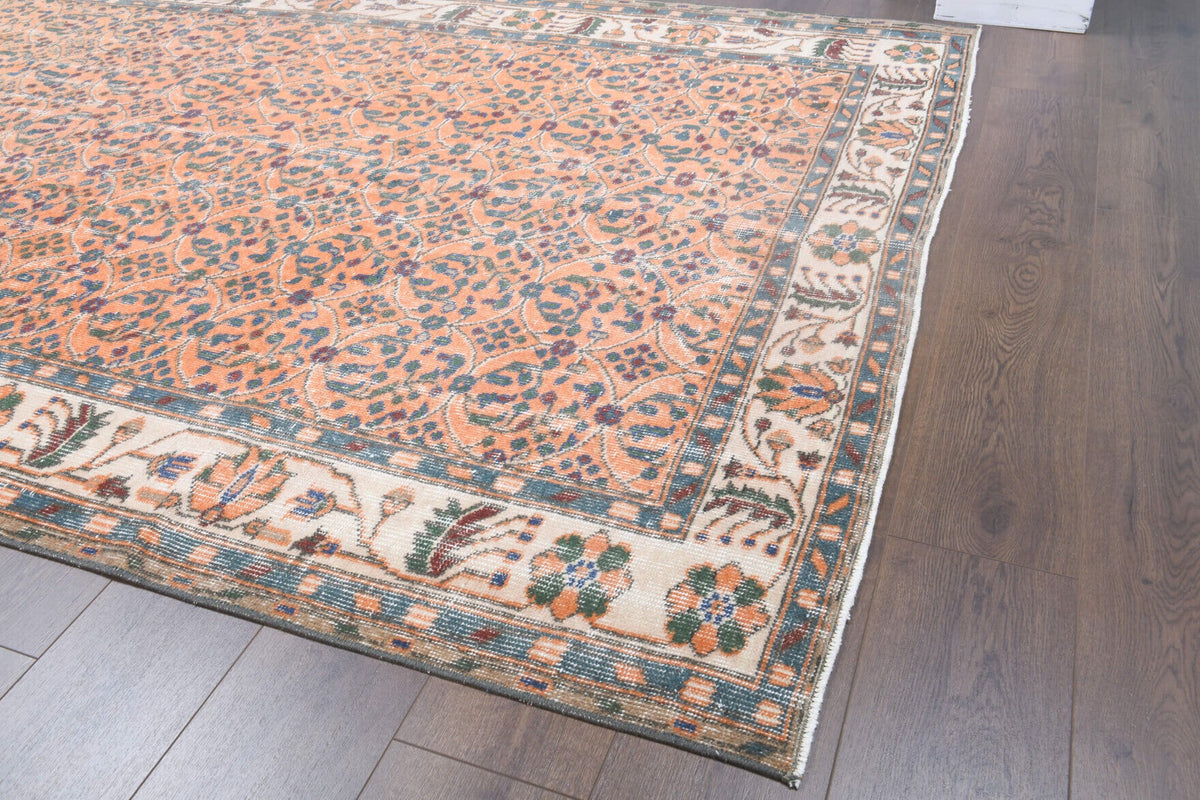 Vintage Floral Area Hereke Rug