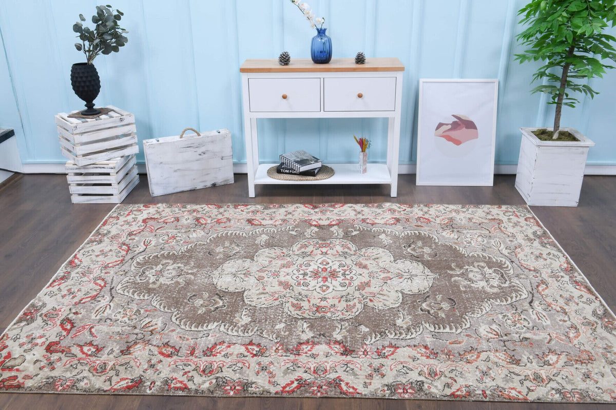 Vintage Oushak Oriental Area Rug