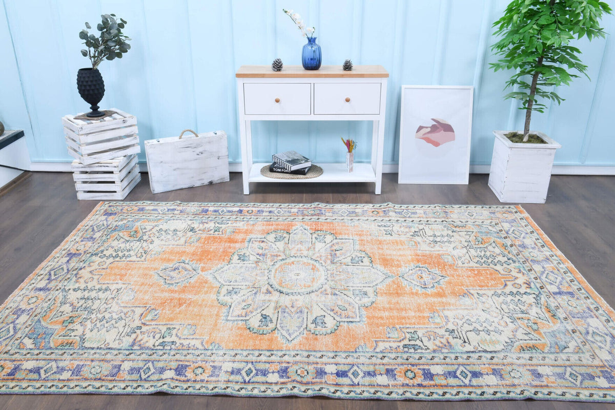 Vintage Oriental Area Anatolian Rug