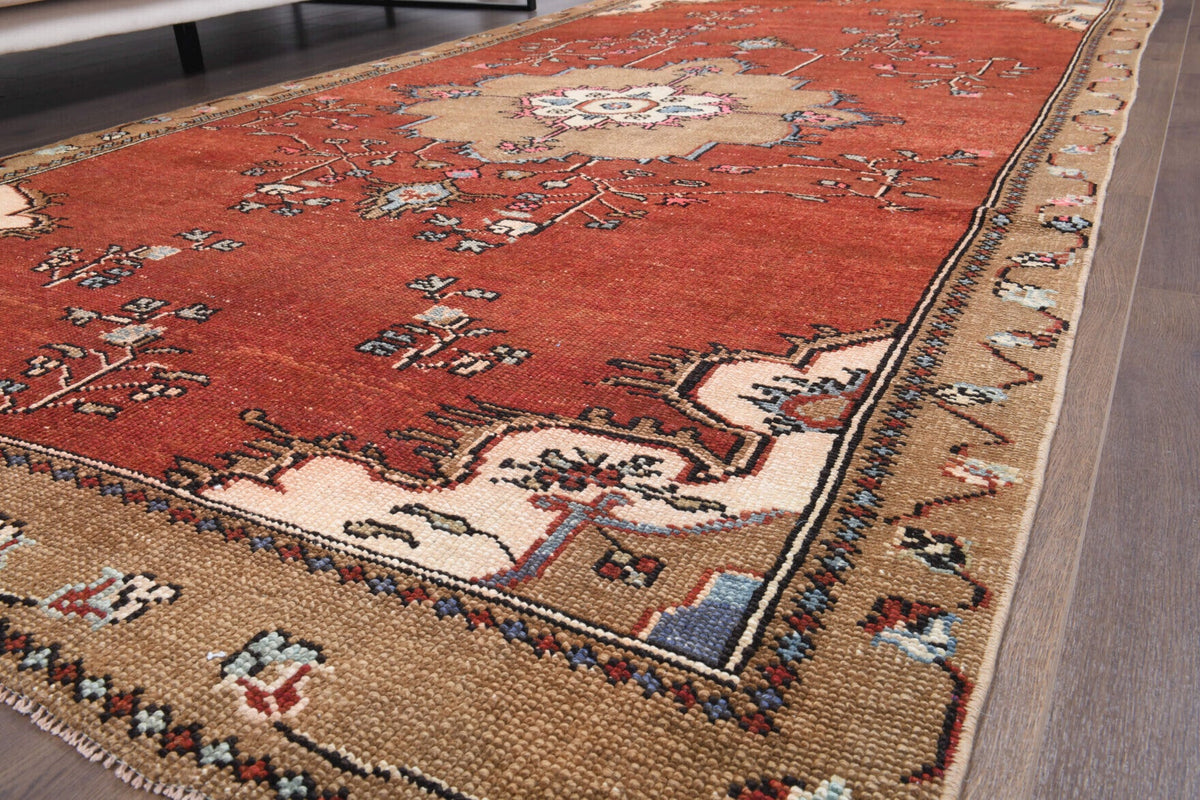 Oushak Wide Runner - Vegetable Dyed