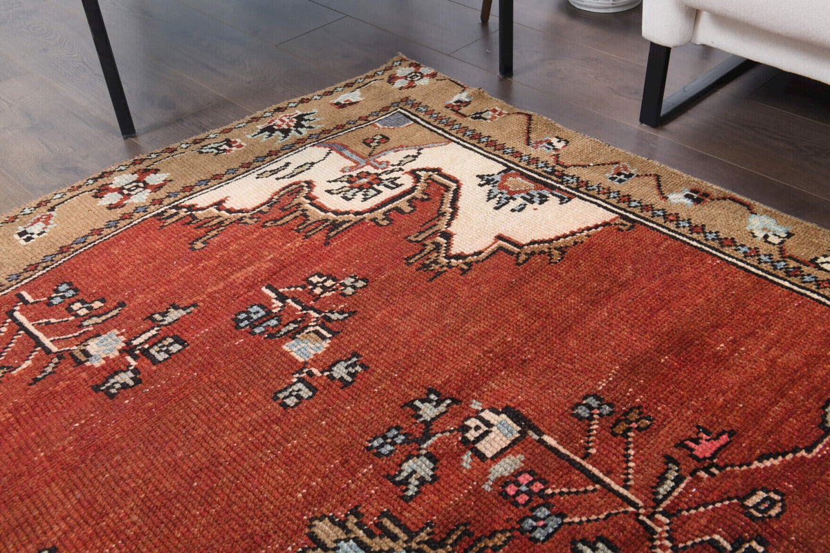 Oushak Wide Runner - Vegetable Dyed