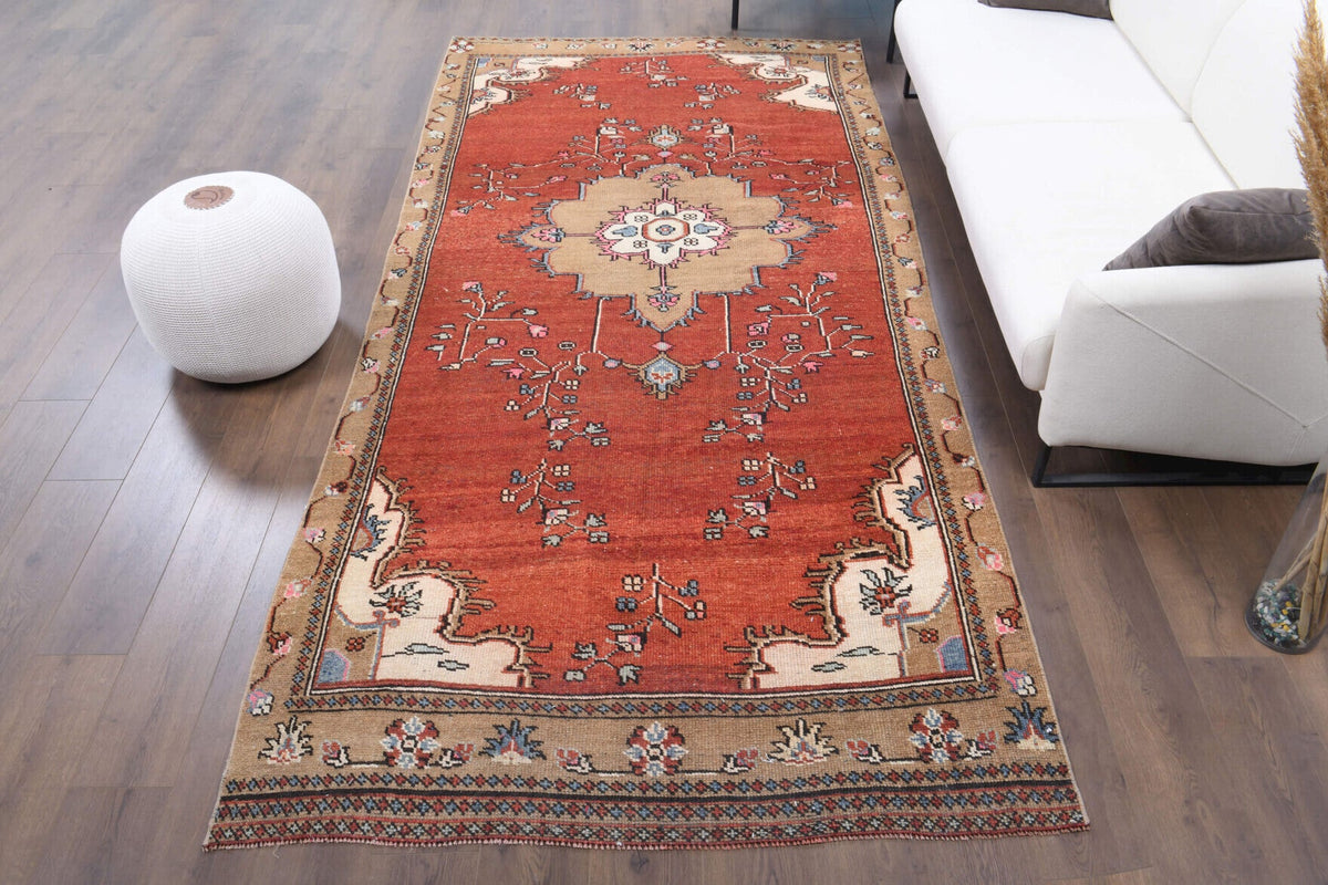 Oushak Wide Runner - Vegetable Dyed